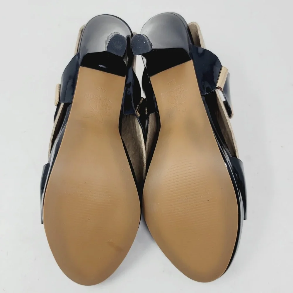 4th Season Women's Pumps Sz 6.5 M Black High Heels Shoes